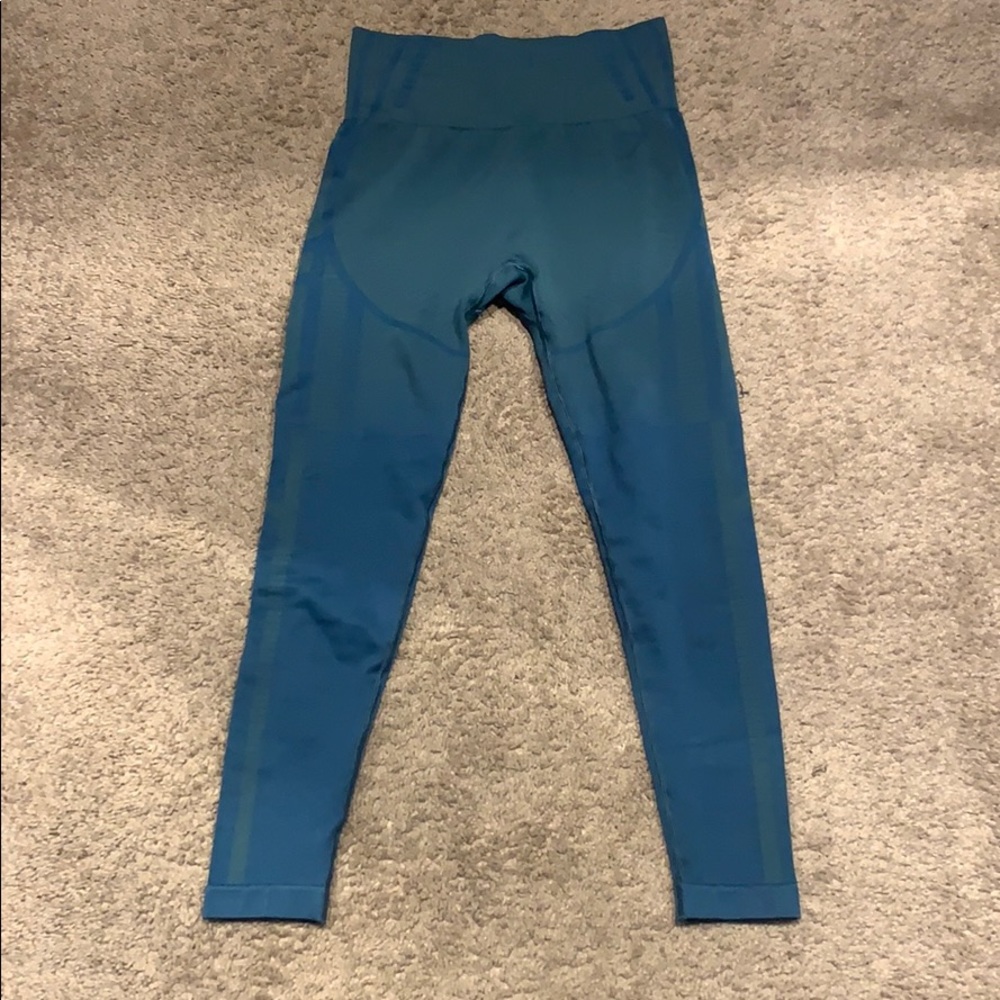 Gymshark Blue Geo Seamless Leggings SMALL